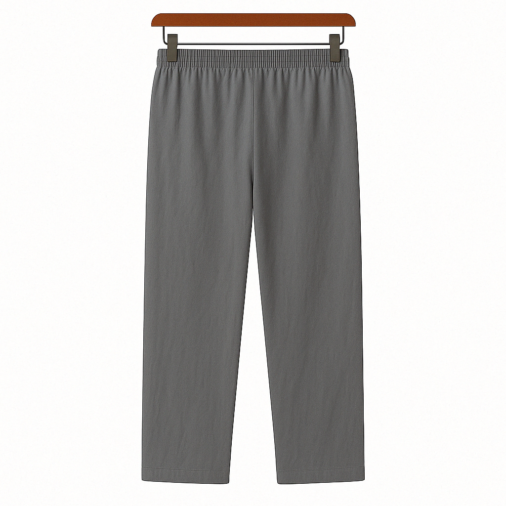 Men's Drawstring Waist Relaxed Fit Trousers