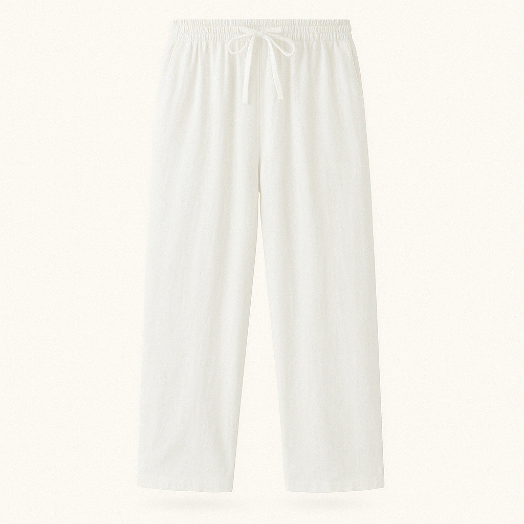 Men's Drawstring Waist Relaxed Fit Trousers