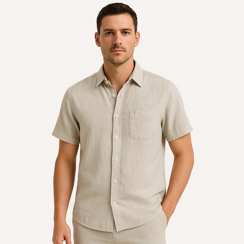 Men’s Short Sleeve Button-Up Shirt